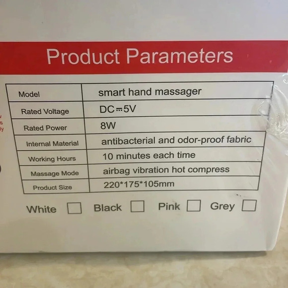 Xllent Hand Massager with Compression & Heating, New in Box - Picture 2 of 3